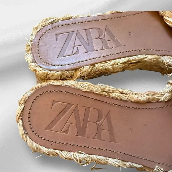 Zara Braided Straw‎ Sandals - Picture 7 of 7